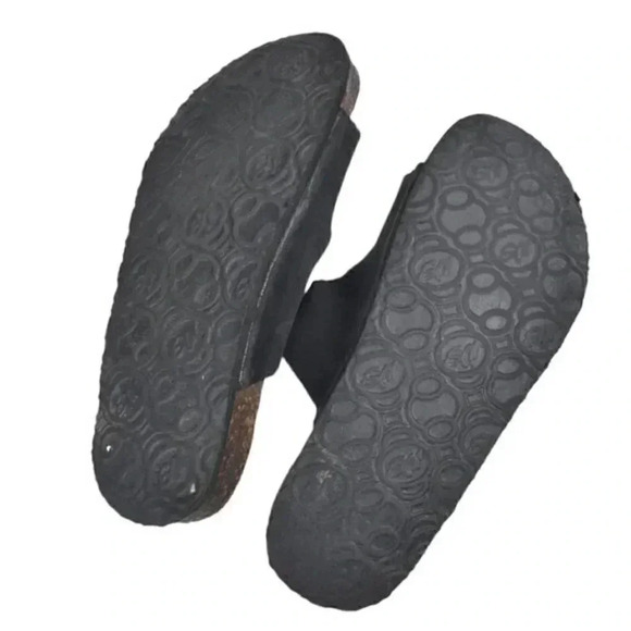 Softmoc Cork Sandals Leather Slide Janine Brown Size 3 - Picture 7 of 7